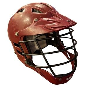 Lacrosse Helmet Adjustable Maroon MLL SPR Fit Sports Competition Cascade